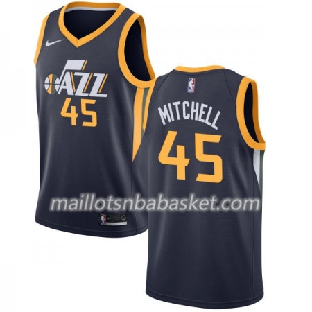 Maillot Homme Utah Jazz Donovan Mitchell 45 Nike 2017-18 Navy Swingman Maillot Homme Utah Jazz Donovan Mitchell 45 Nike 2017-18 Navy Swingman